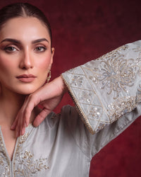 3 Piece - Premium Pure Tussar Silk Embroidered Suit LFP1170