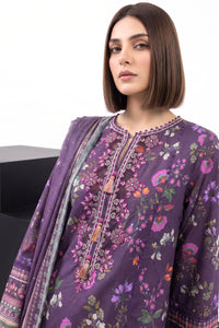3 Piece - Embroidered Digital Printed Lawn Suit P001246