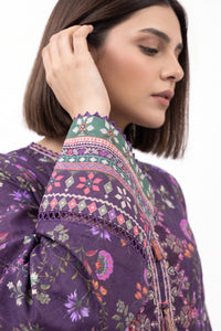 3 Piece - Embroidered Digital Printed Lawn Suit P001246