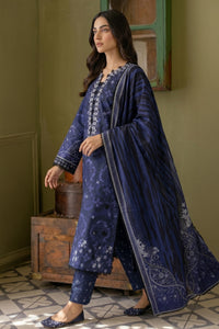 3 Piece - Embroidered Digital Printed Lawn Suit U001232 (Unstitched and Stitched)