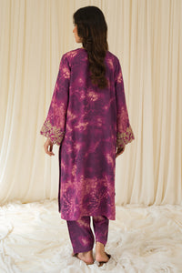 2 Piece - Embroidered Linen Texture Suit PB912A