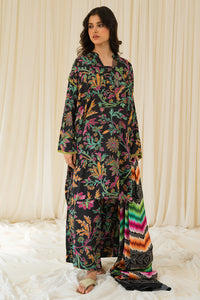 3 Piece - Digital Printed Linen Suit P0898 (SO)