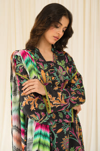 3 Piece - Digital Printed Linen Suit P0898 (SO)
