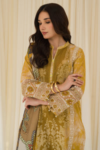 3 Piece - Embroidered Linen Texture Suit PB928