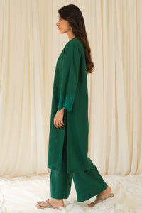 2 Piece - Embroidered Slub Khaddar Suit P0868