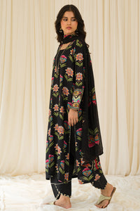 3 Piece - Digital Printed Linen Suit P0827