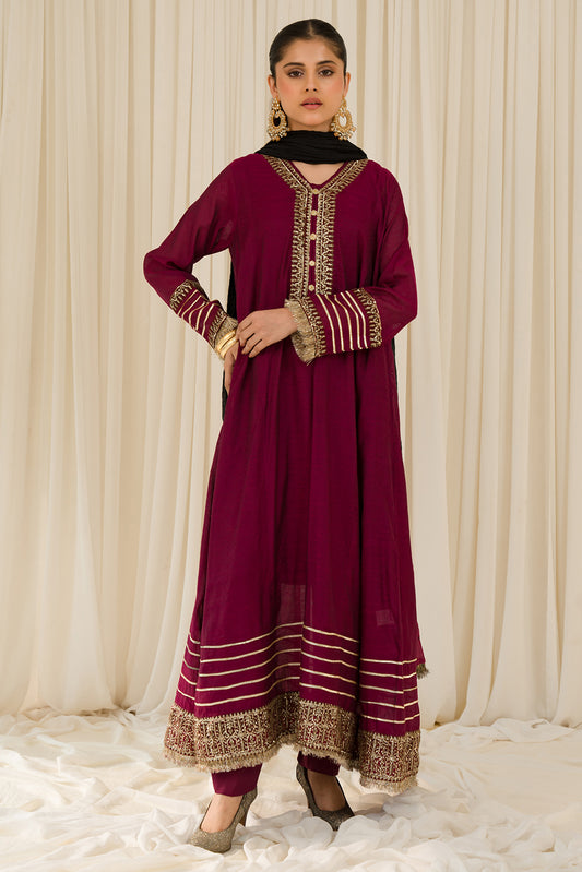 3 Piece - Embroidered Khaadi Suit L0962