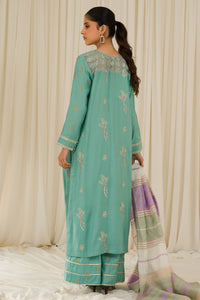 3 Piece - Embroidered Raw Silk Suit L0775 (SO)