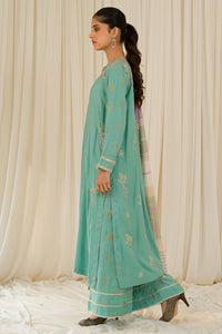 3 Piece - Embroidered Raw Silk Suit L0775 (SO)