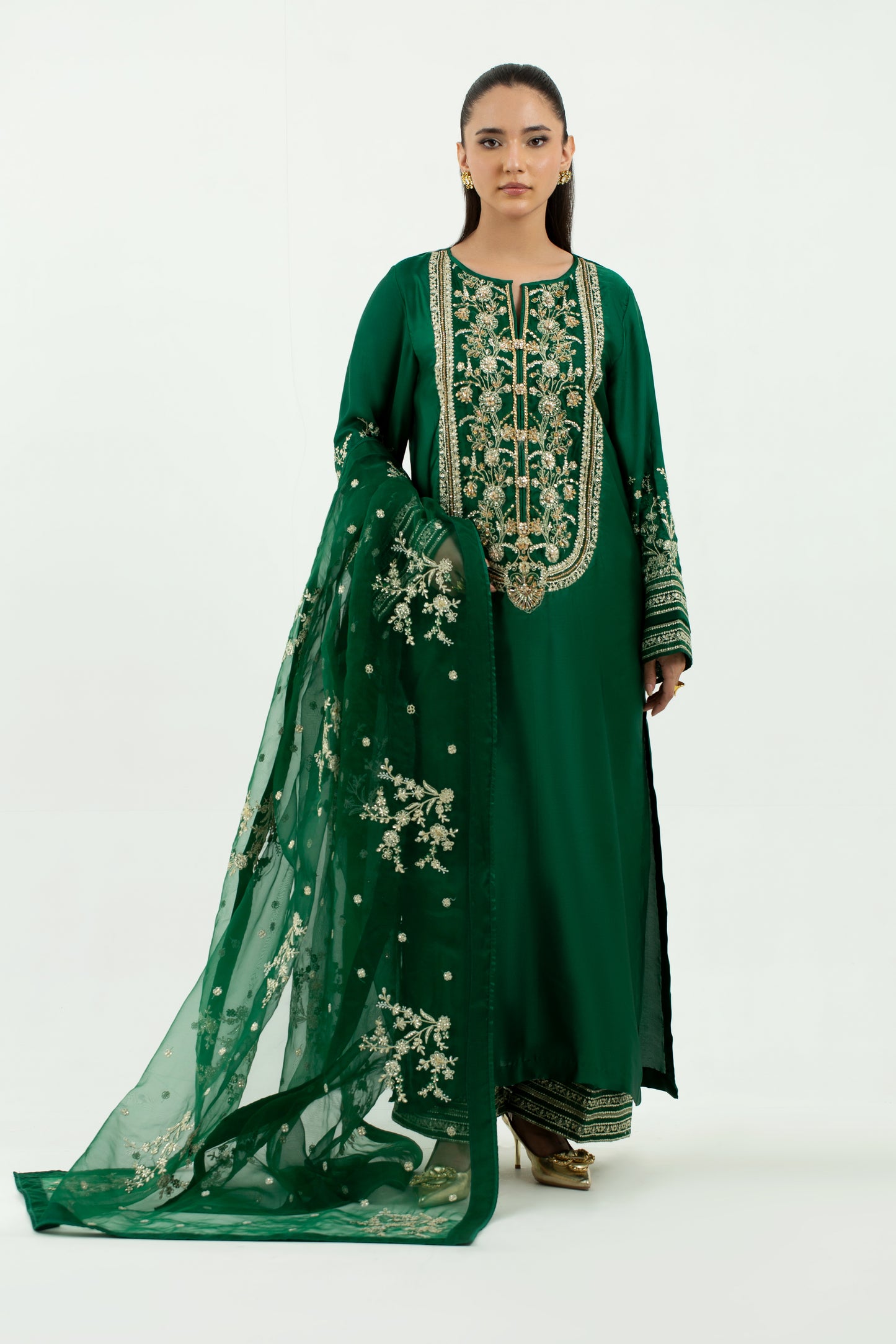 3 Piece - Premium Silk Suit LFP1135