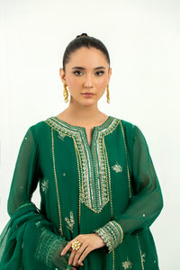 2 Piece - Embroidered Cotton Staple Khadi Net Suit LFP1136