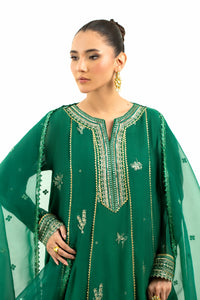 2 Piece - Embroidered Cotton Staple Khadi Net Suit LFP1136