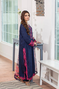 3 Piece - Embroidered Viscose Self Jacquard Suit P001172