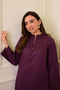 2 Piece - Lawn Suit CT00013 Purple