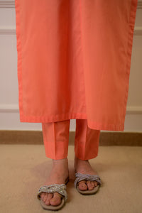 2 Piece - Lawn Suit CT00012 Peach
