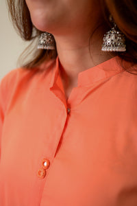 2 Piece - Lawn Suit CT00012 Peach