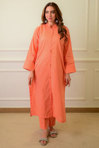 2 Piece - Lawn Suit CT00012 Peach