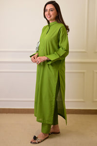 2 Piece - Lawn Suit CT00012 Green