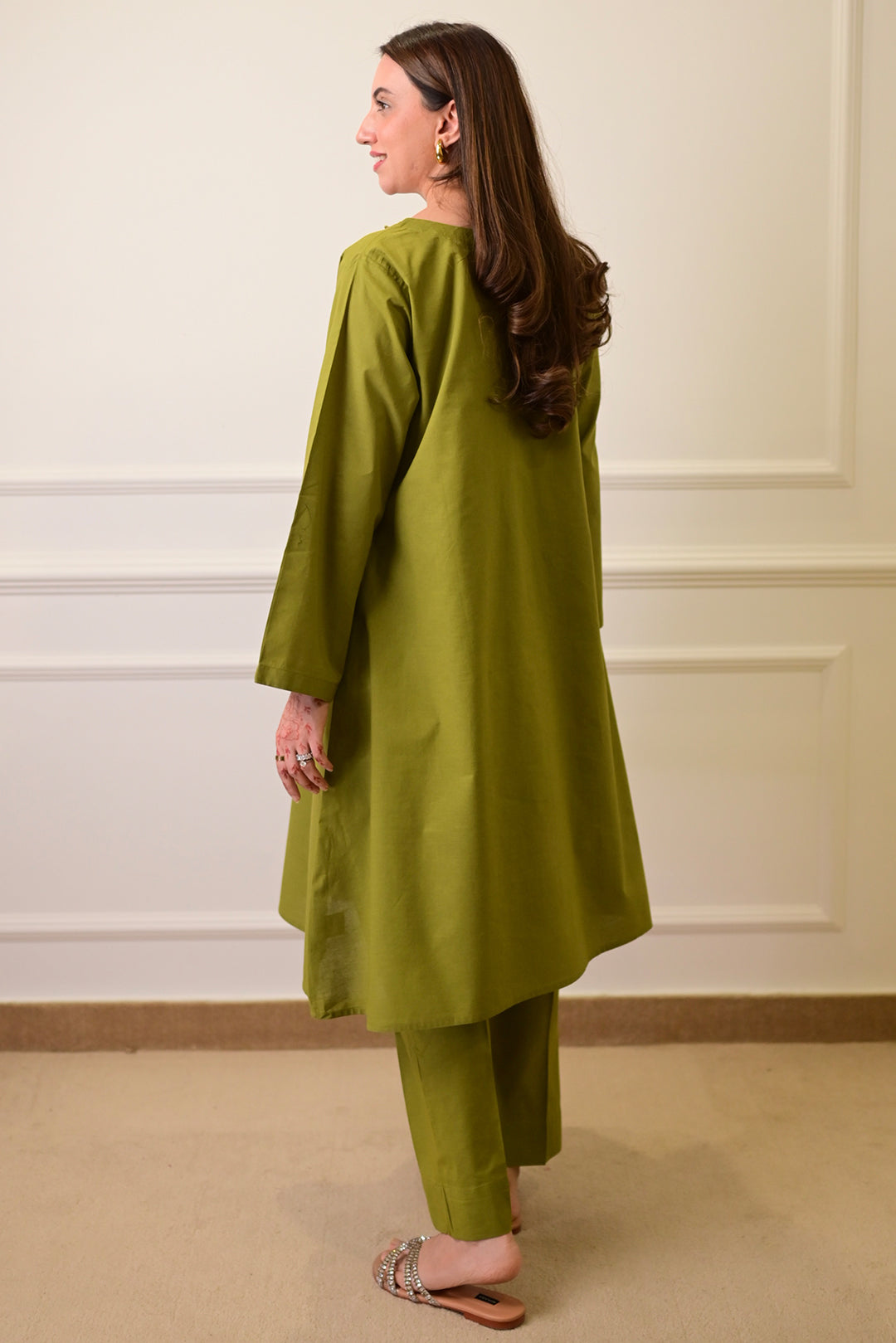 2 Piece - Lawn Suit CT009 Green