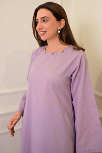 2 Piece - Lawn Suit CT009 Lilac