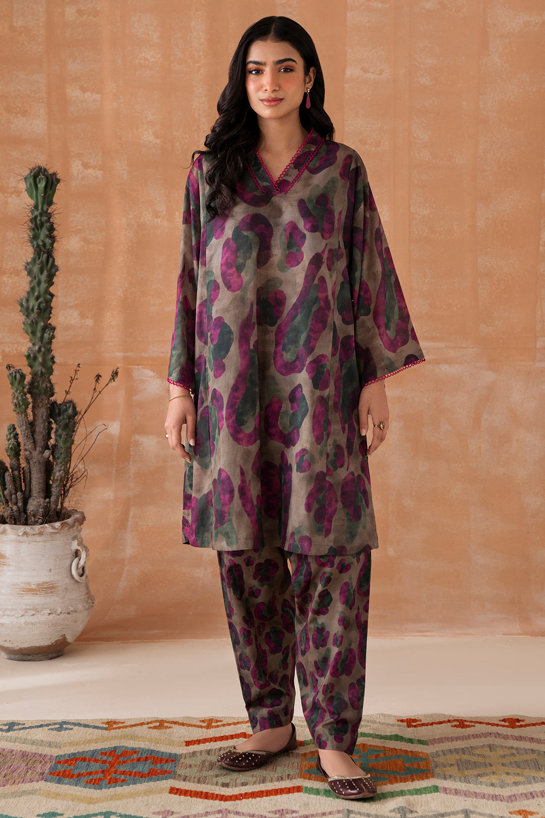 2 Piece - Digital Printed Lawn Suit P1042