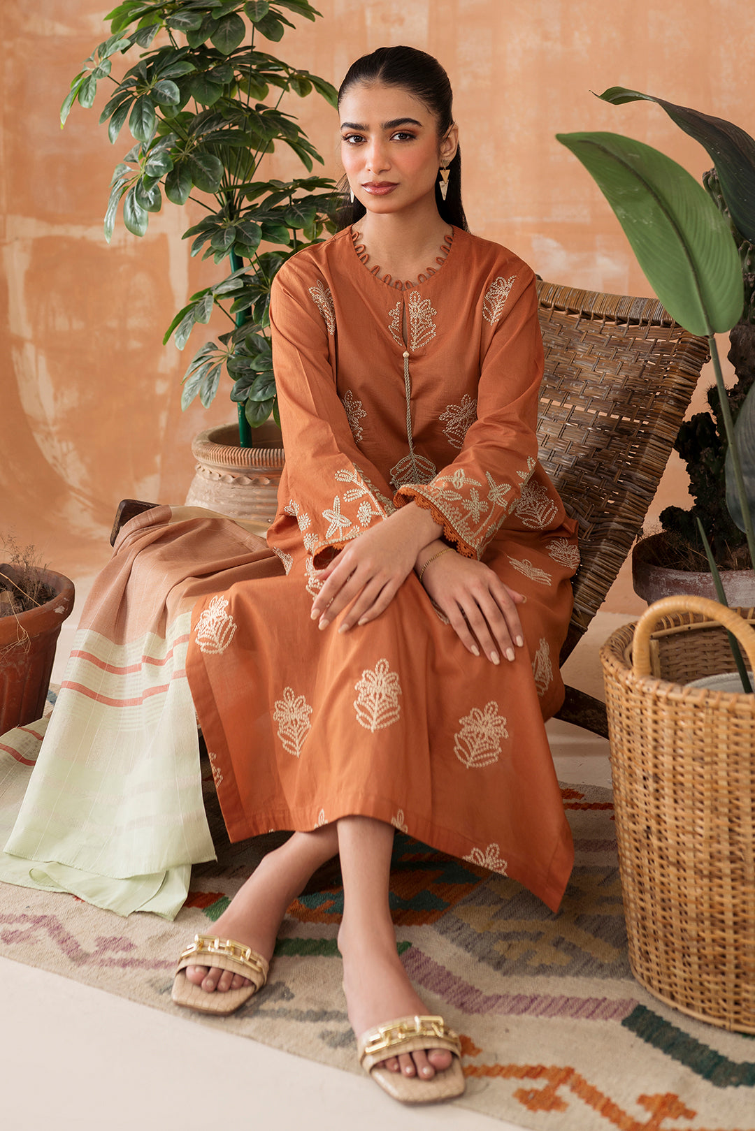 2 Piece - Embroidered Lawn Suit P1053