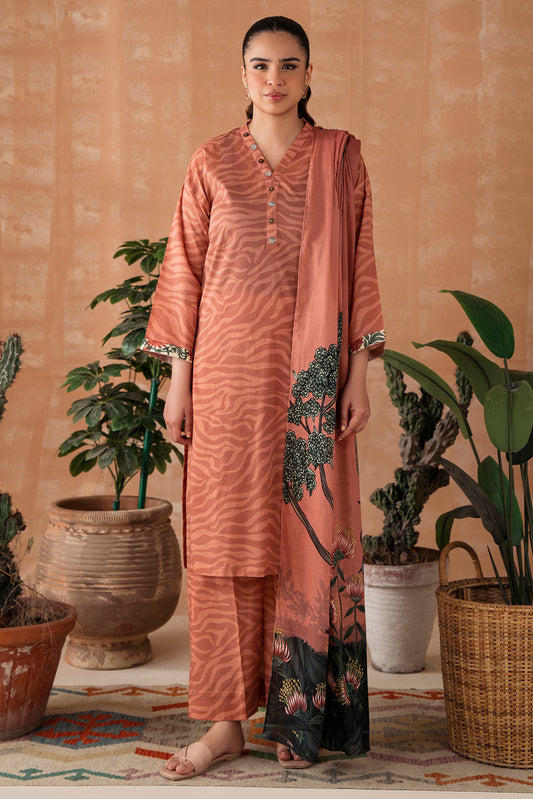 3 Piece - Digital Printed Textured Lawn Suit P1048A