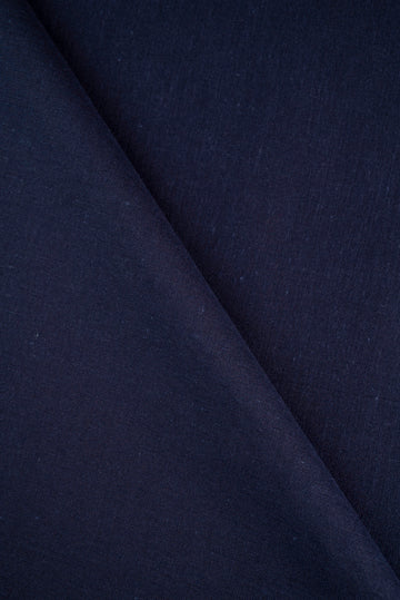Dyed Cambric Trouser - Unstitched (Navy Blue) U0077