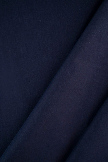 Dyed Cambric Trouser - Unstitched (Navy Blue) U0077
