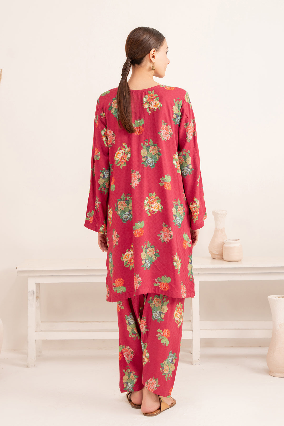 2 Piece - Digital Printed Linen Suit P001202