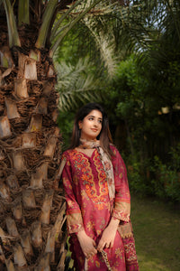 3 Piece - Embroidered Digital Printed Lawn Suit P001245