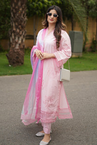 3 Piece - Embroidered Lawn Suit P001242