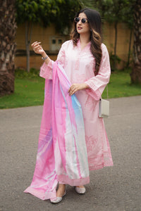 3 Piece - Embroidered Lawn Suit P001242