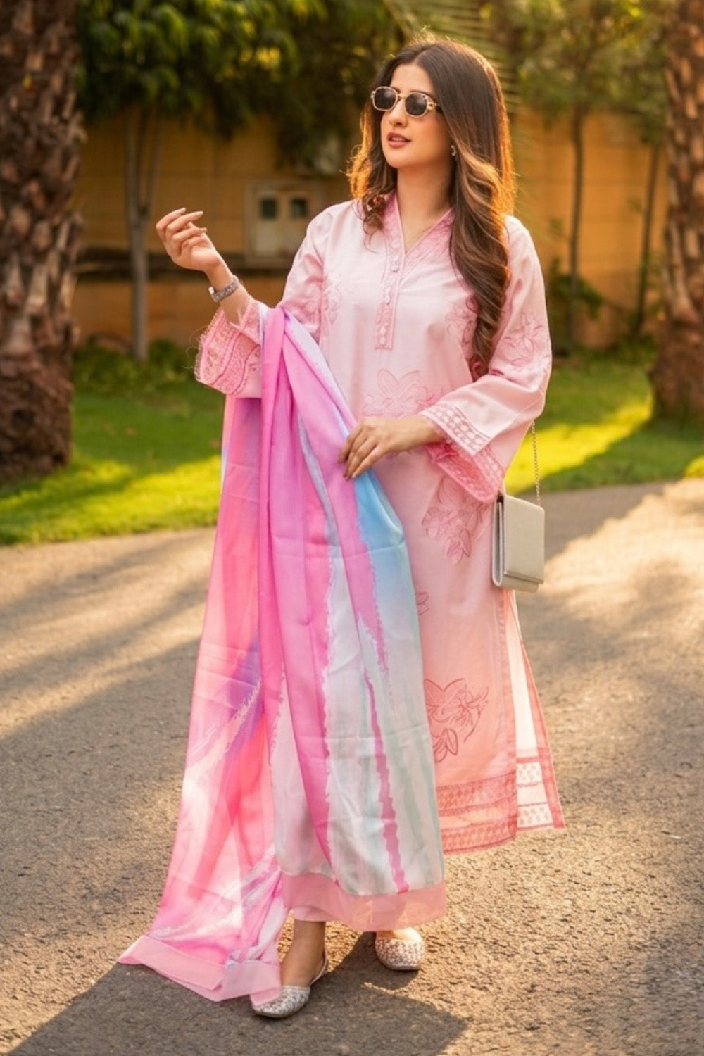 3 Piece - Embroidered Lawn Suit P001242