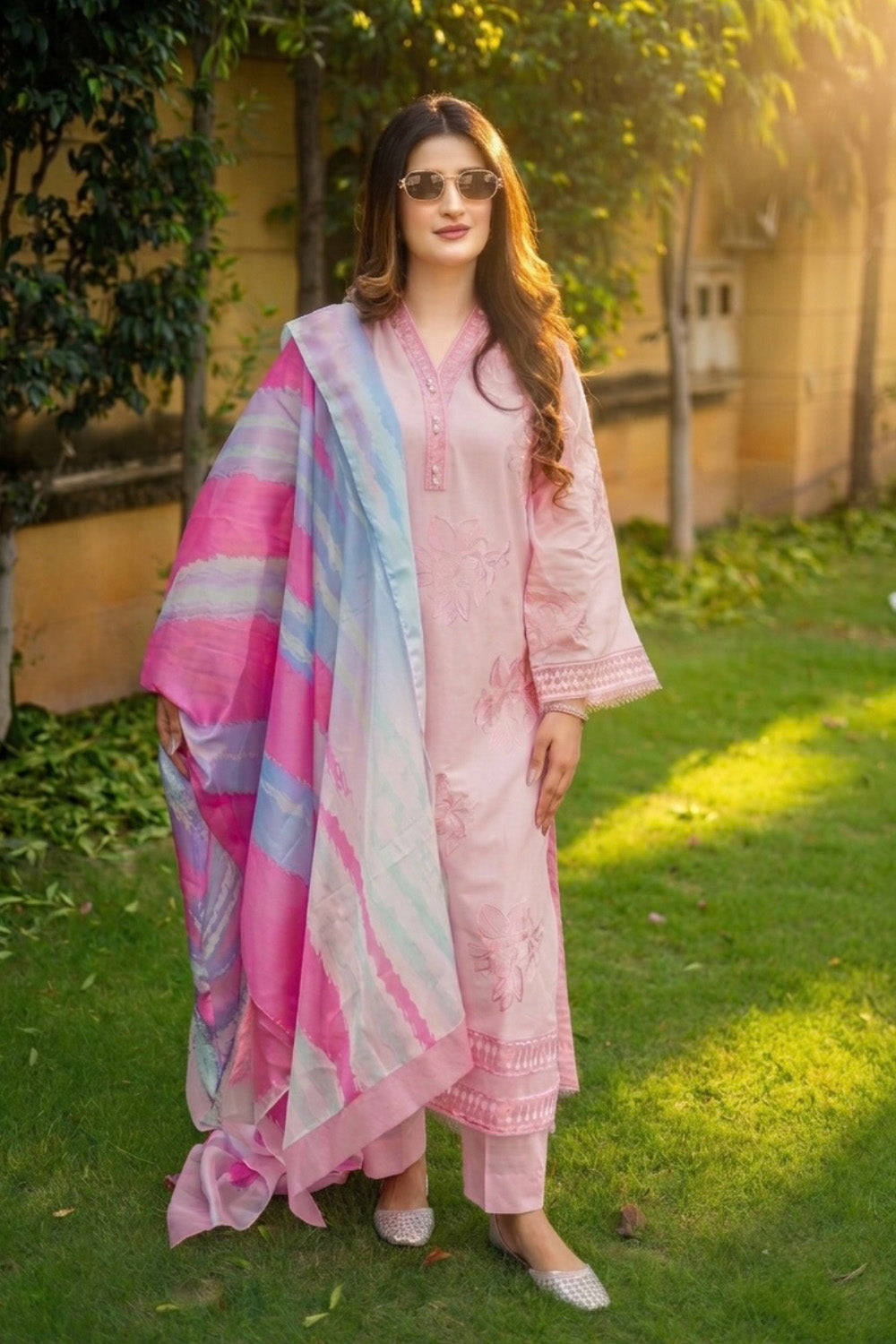 3 Piece - Embroidered Lawn Suit P001242