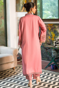 1 Piece - Dyed Embroidered Raw Silk Shirt L0288 (SO)