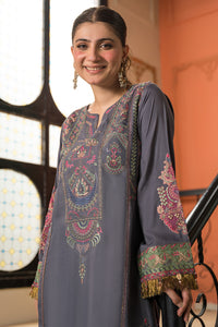 2 Piece - Dyed Embroidered Raw Silk Suit L0779 (SO)