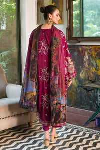 3 Piece - Dyed Embroidered Shamoz Silk Suit L0782