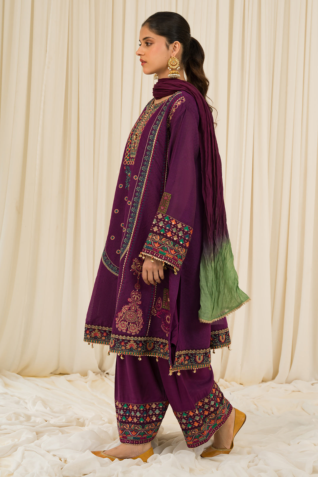 3 Piece - Embroidered Khaadi Suit L0952 (SO)