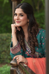 2 Piece - Dyed Embroidered Khaadi Suit L0953 (SO)