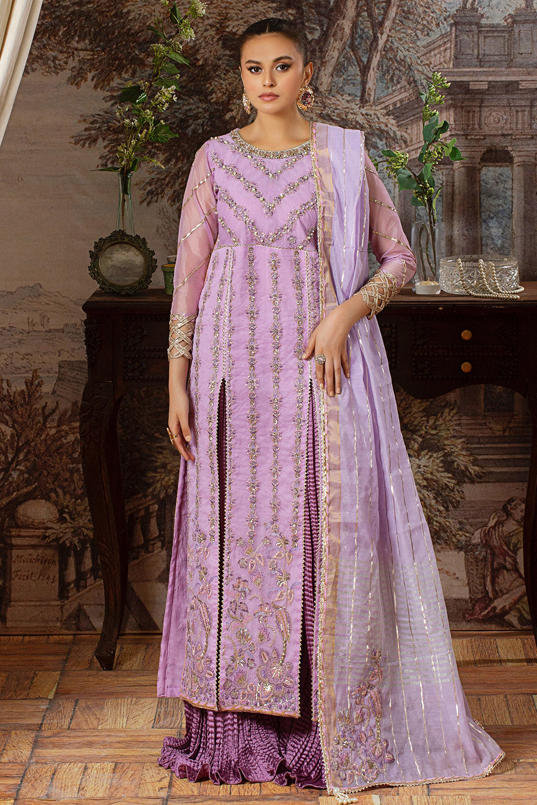 4 Piece - Embroidered Organza Suit L0956 – DeCLARE