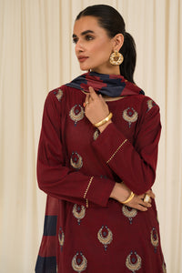 3 Piece - Embroidered Chambray Suit L1019 (SO)