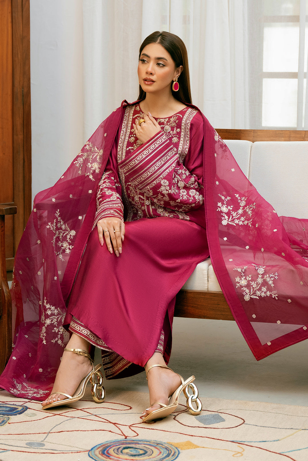 3 Piece - Premium Silk Suit LFP1114