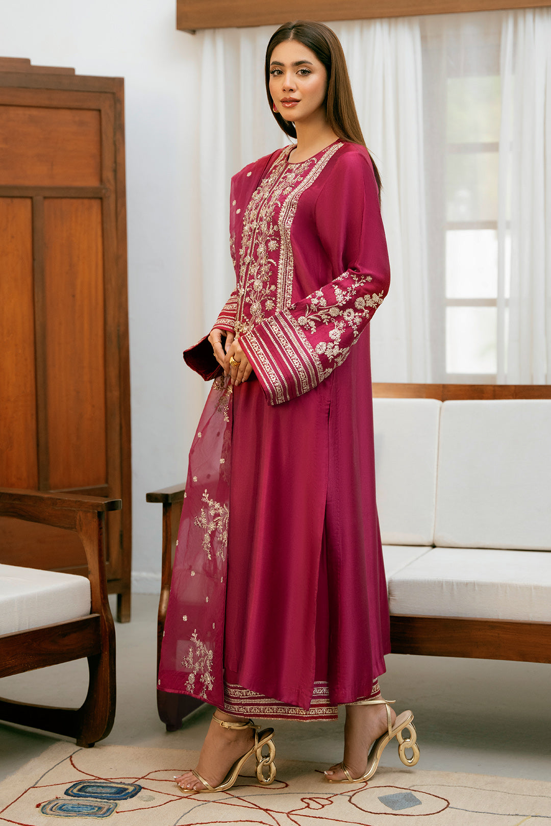 3 Piece - Premium Silk Suit LFP1114