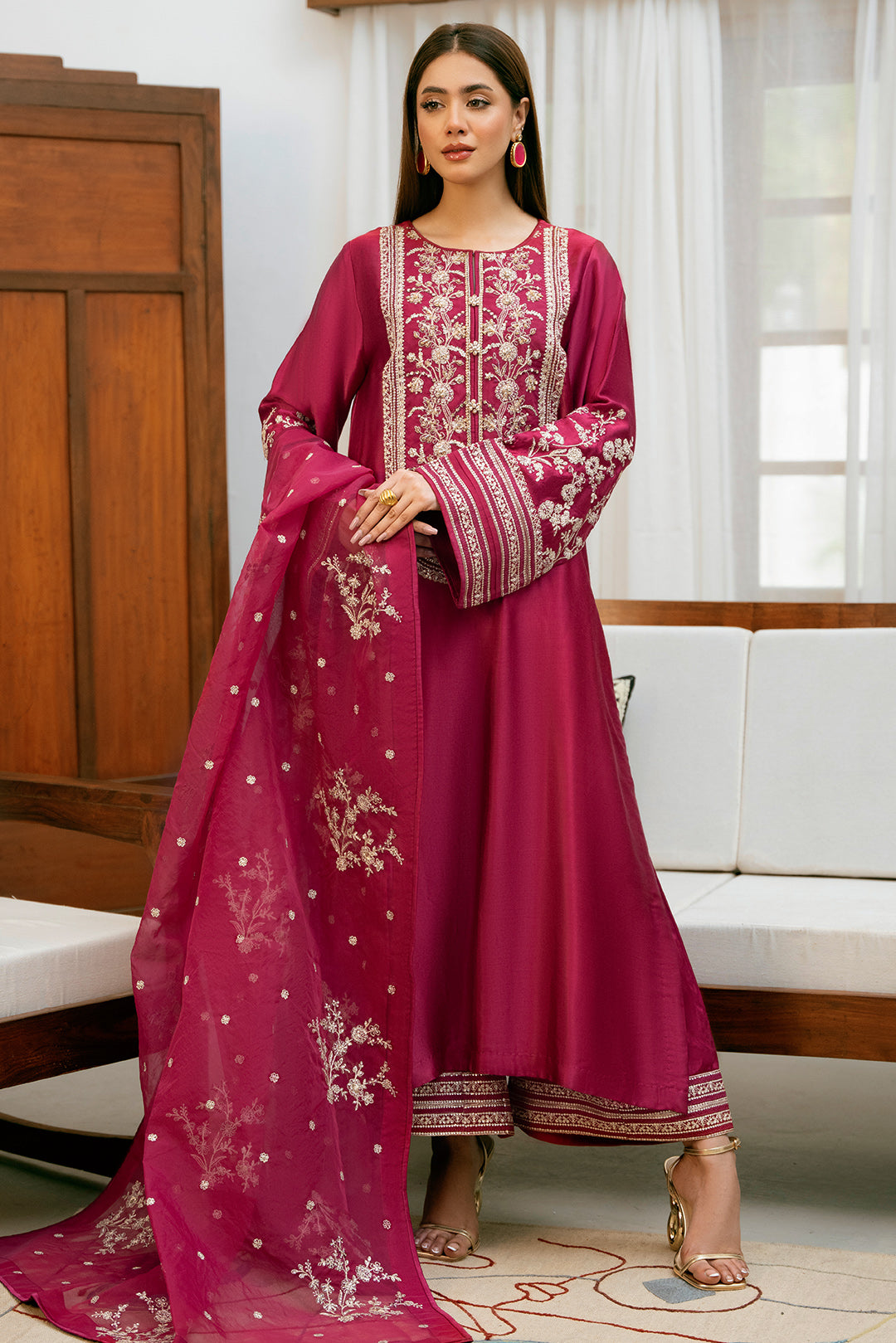 3 Piece - Premium Silk Suit LFP1114