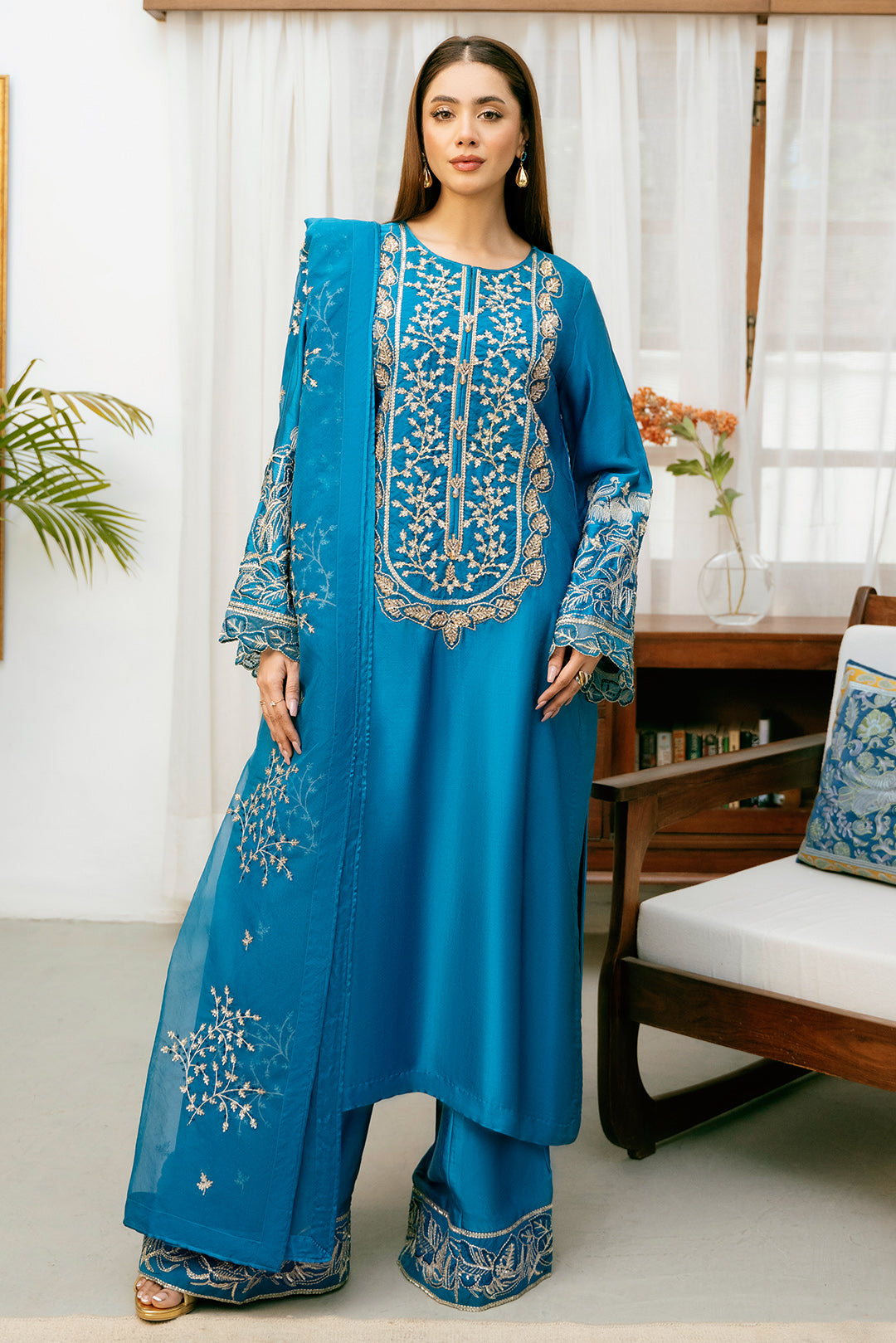 3 Piece - Premium Silk Suit LFP1115