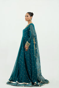 2 Piece - Embellished Embroidered Cotton Khadi Net Suit LFP1132