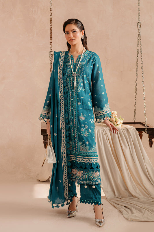 3 Piece - Embroidered Khaddar Suit LU01194