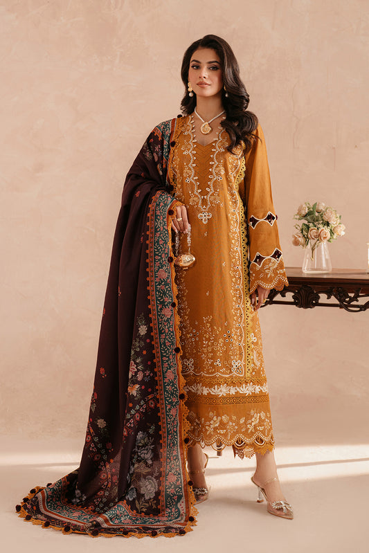 3 Piece - Embroidered Khaddar Suit LU01198