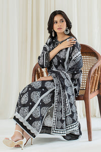 2 Piece - Embroidered Digital Printed Lawn Suit P001143